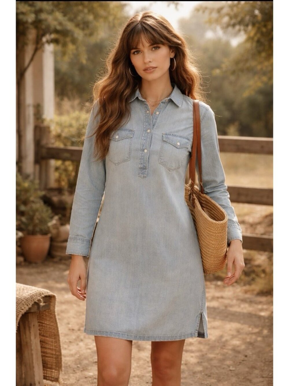 Denim & Supply Ralph Lauren Light Blue Denim Shirt Dress